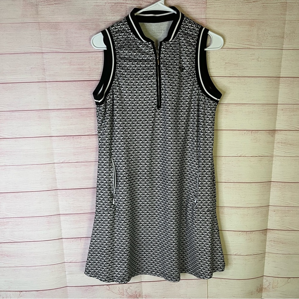 Maelreg Performance Athletic Tennis Golf Black‎ White Dress Size Large